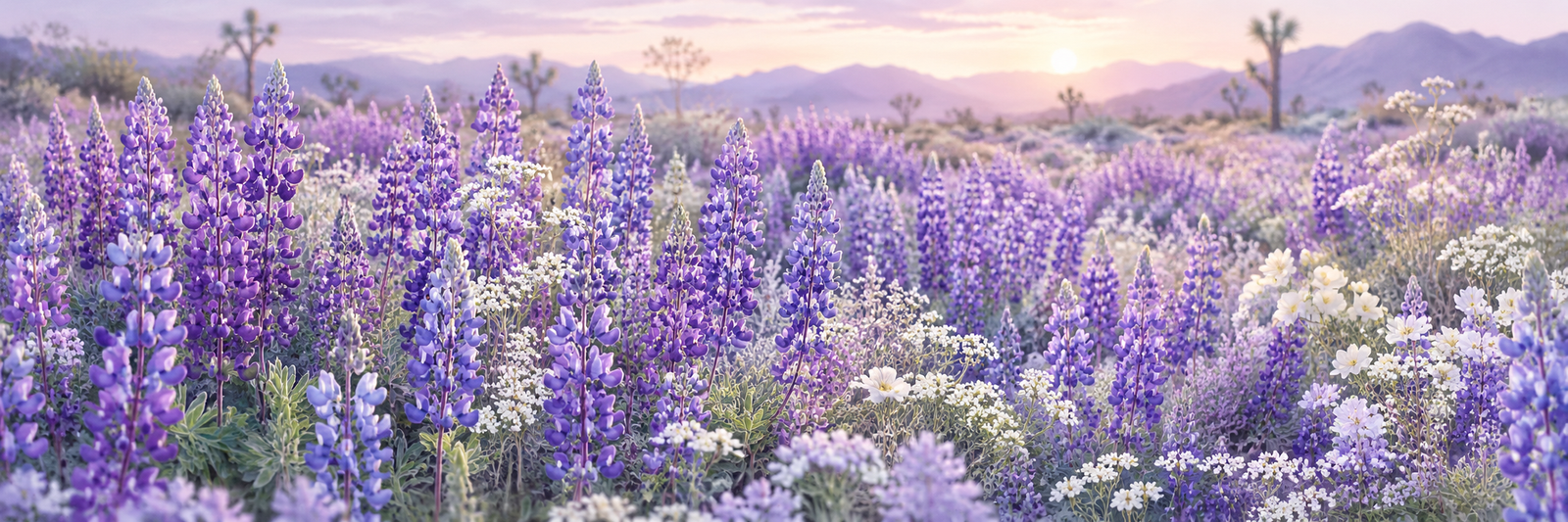 Decorative desert wildflower landscape for Reach for Hope.