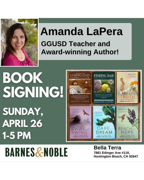 Barnes & Noble Bella Terra 2026 author signing flyer.