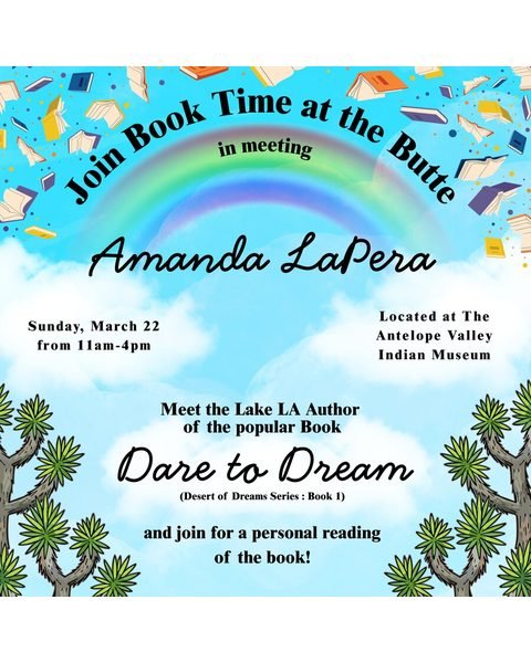 Book Time at the Butte 2026 flyer for Amanda LaPera.