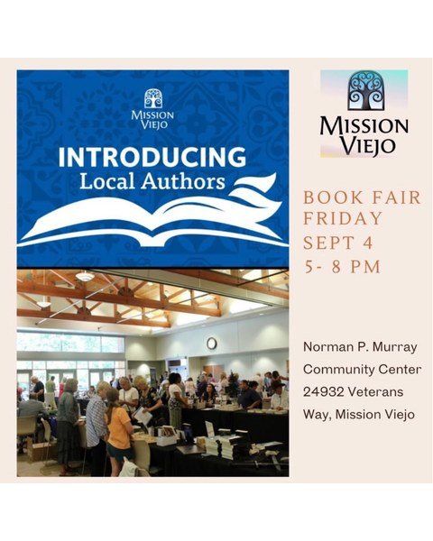 Mission Viejo Local Author Book Fair 2026 flyer.