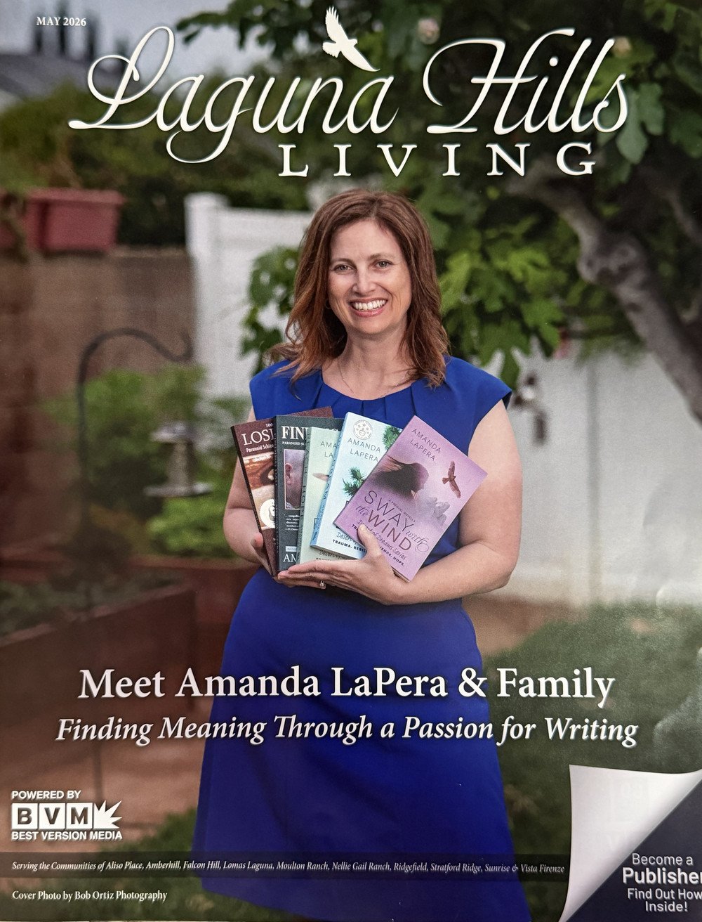 Laguna Hills Living May 2026 cover featuring Amanda LaPera.