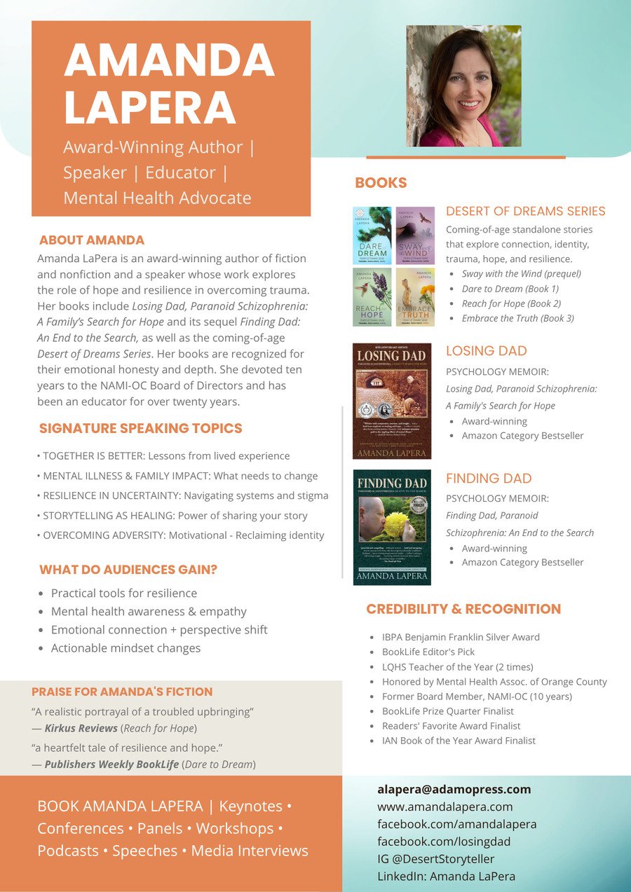 Preview of Amanda LaPera’s Resilience and Storytelling media sheet.
